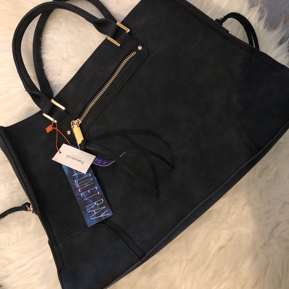 Black tote bag